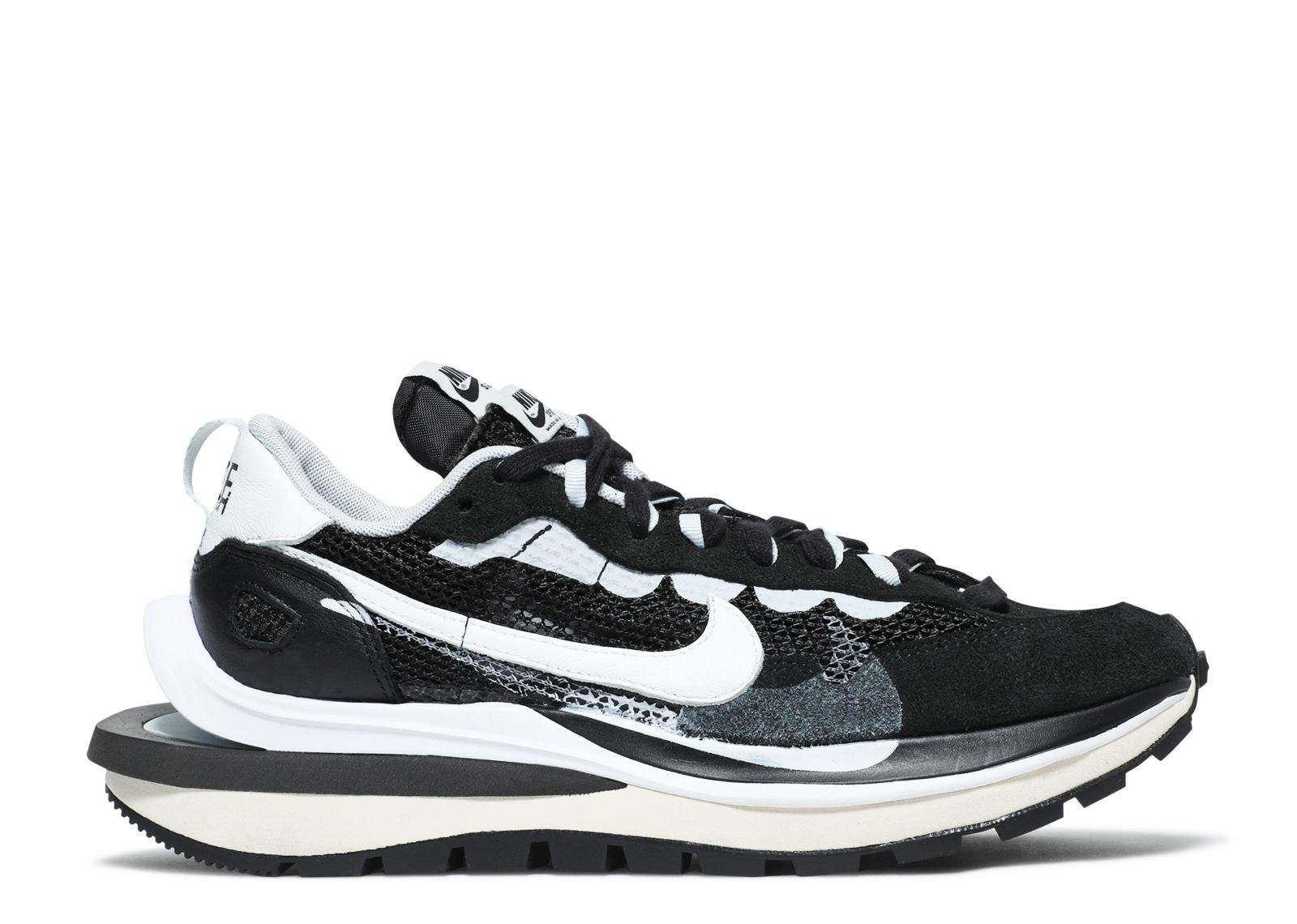 Nike sacai x VaporWaffle ¡®Black White¡¯ Unfading Sneaker