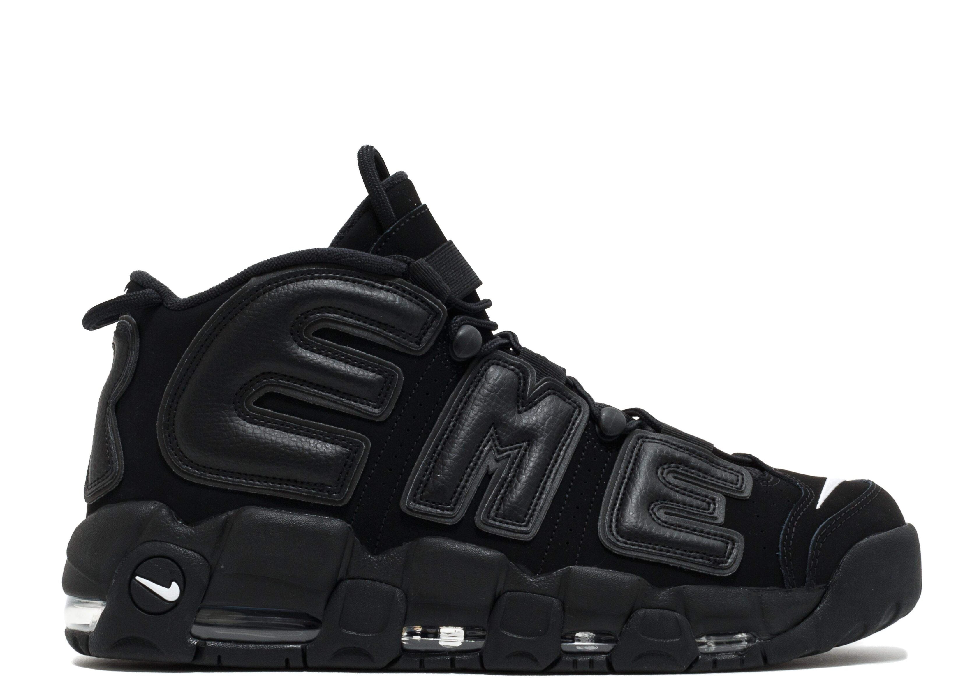 Nike Supreme x Air More Uptempo ¡®Black¡¯ Revered Footwear